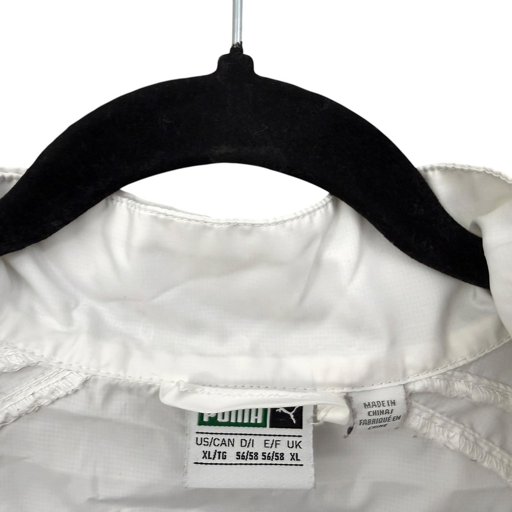 PUMA Womens White Lightweight Hooded Quarter Zip Anorak Windbreaker Jacket XL* - Picture 5 of 8